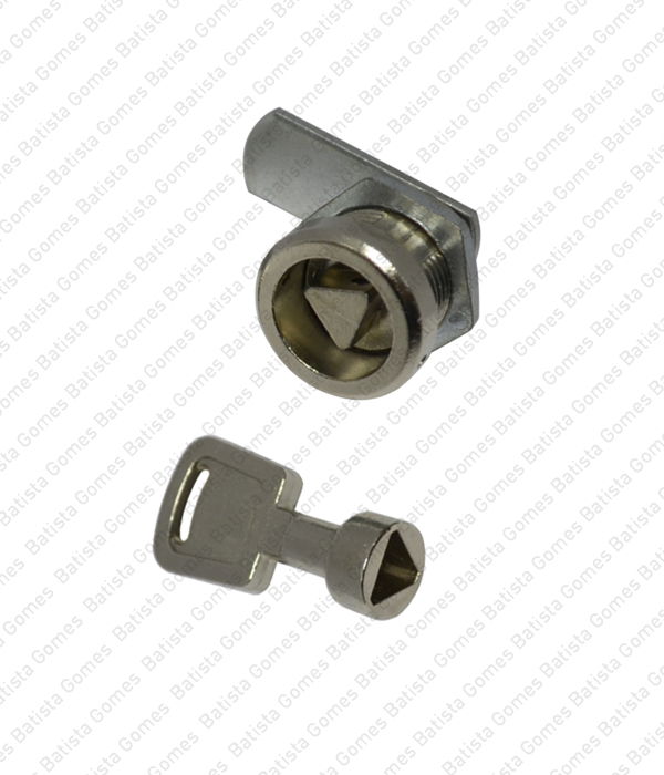 Fechadura de patilha para chave triangular